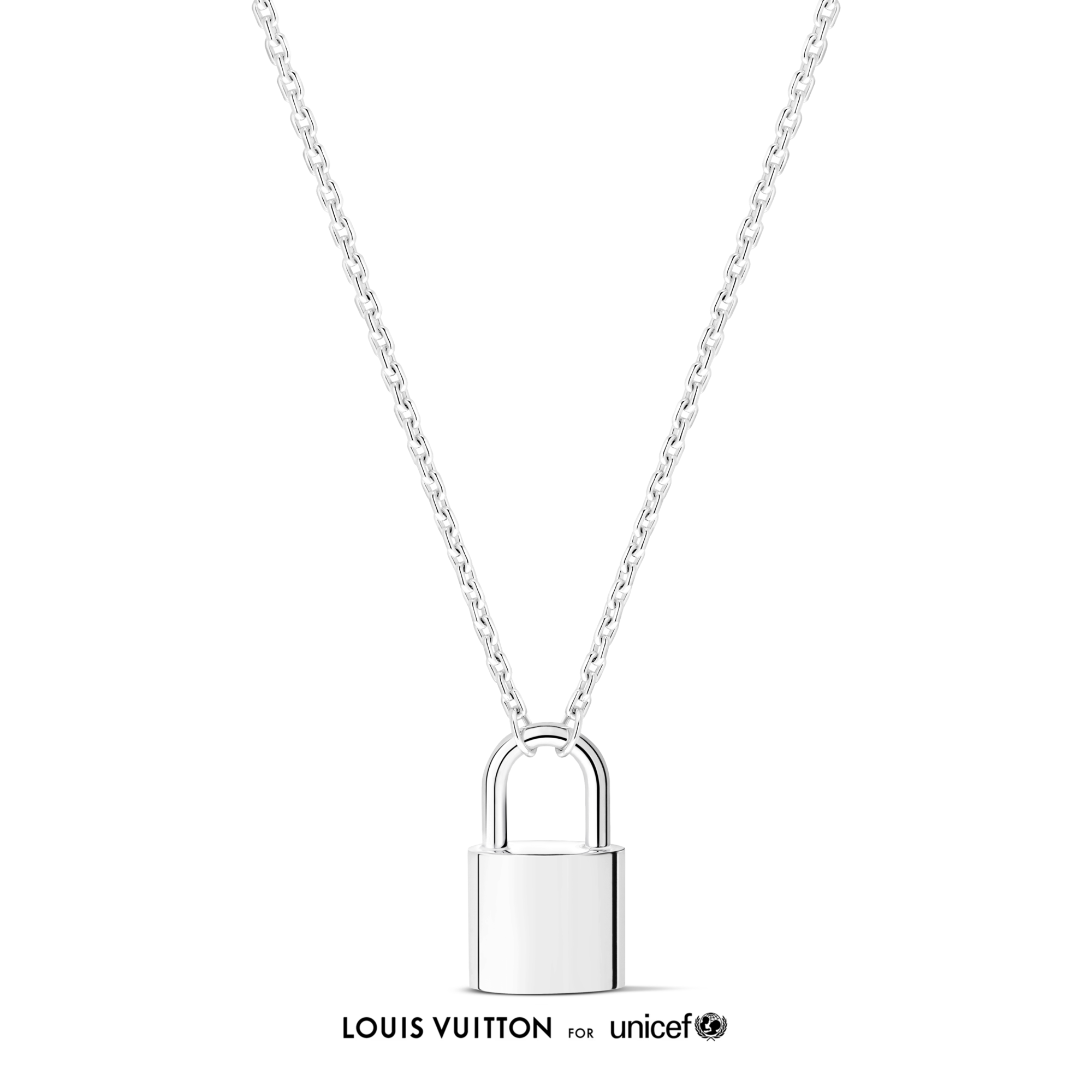 Silver Lockit x Felix Pendant, Silver and Blue Lacquer